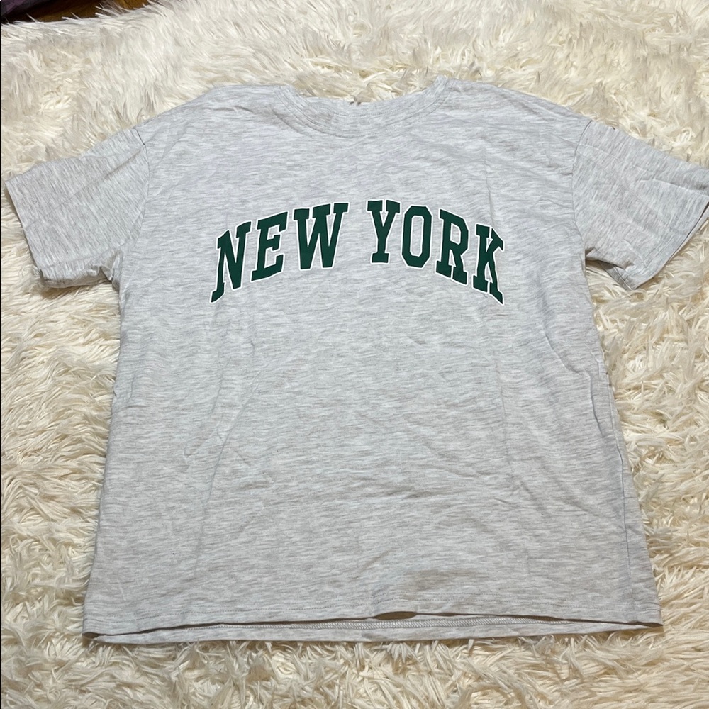 K61 Gray 'New York' Graphic T-Shirt